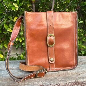 Patricia Nash Brown Leather Crossbody Bag
